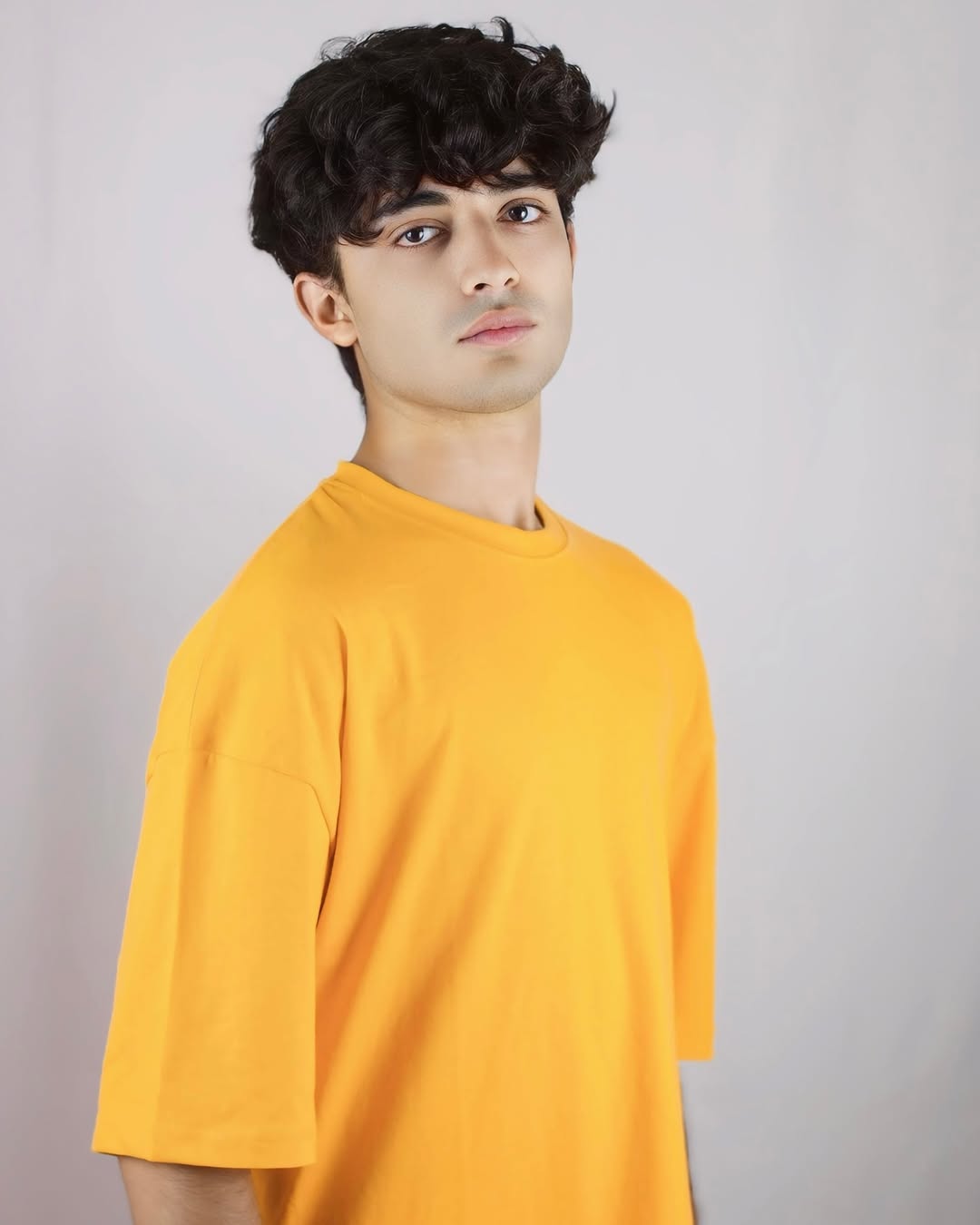 MUSTARD DROP SHOULDER TEE