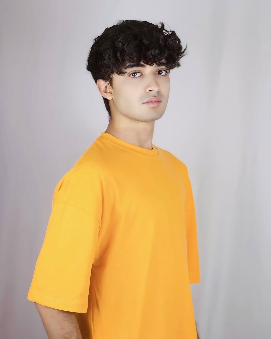MUSTARD DROP SHOULDER TEE