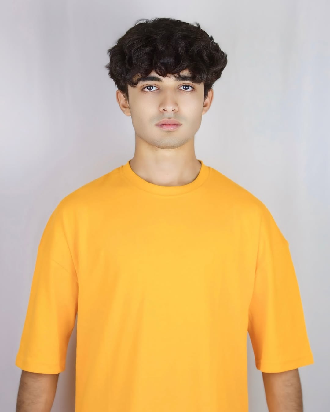 MUSTARD DROP SHOULDER TEE