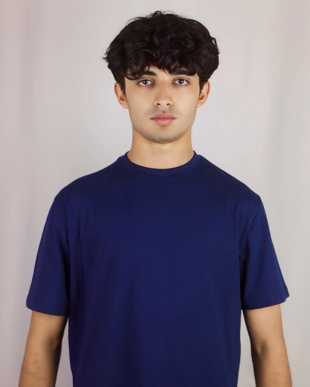 NAVY BLUE PLAIN COTTON TEE