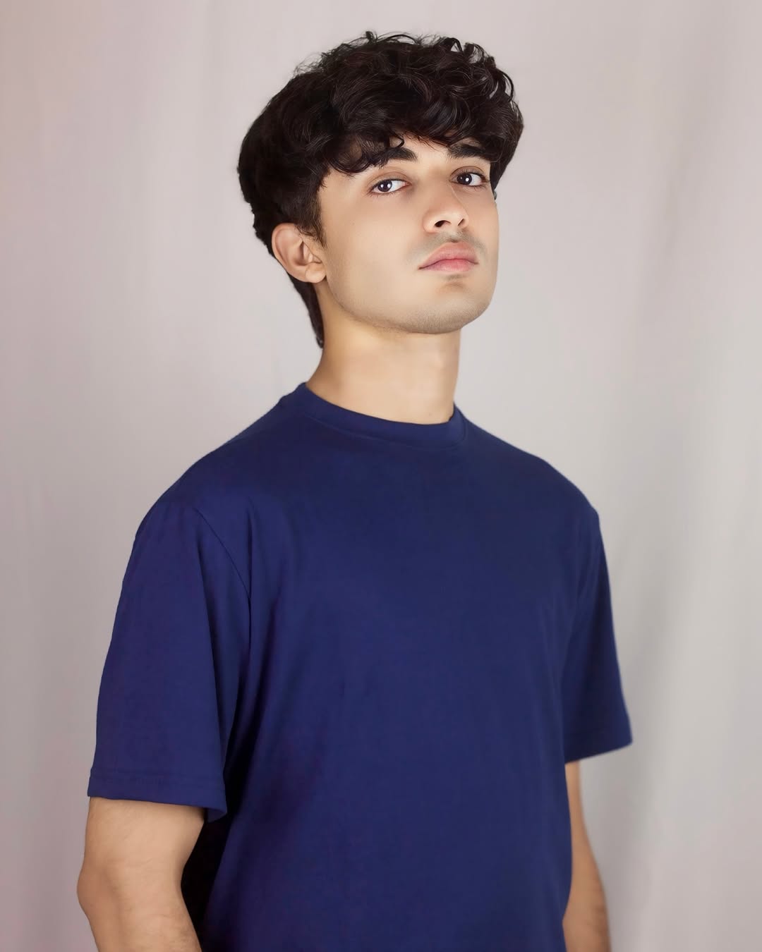 NAVY BLUE PLAIN COTTON TEE