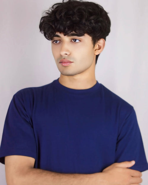 NAVY BLUE PLAIN COTTON TEE