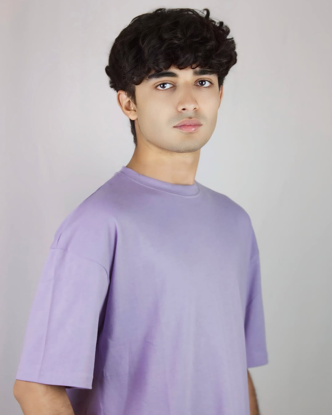 SOFT OVERSIZE UNISEX LILAC TEE